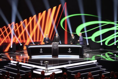 Ceremonia del sorteo de la fase de liga del torneo de fútbol UEFA Conference League 2026-2027
