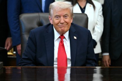 Donald Trump en el Salón Oval/ Andrew Caballero- Reynolds