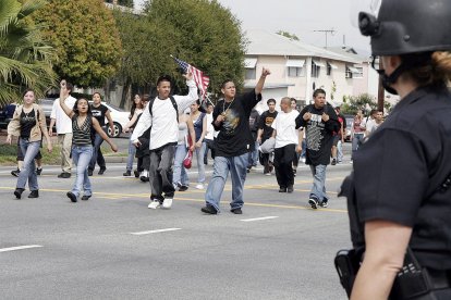 Estudiantes latinos protestan ante medidas de inmigración en EEUU (Archivo)