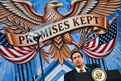 El secretario Marco Rubio, este jueves 3 de septiembre.