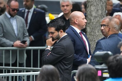 El alcalde de la ciudad de Nueva York, Zohran Mamdani, asiste a la conmemoración del 25.º aniversario de los atentados del 11-S.