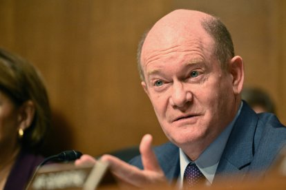Chris Coons en Capitol Hill/ ROBERTO SCHMIDT