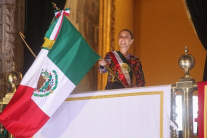 Imagen de Claudia Sheinbaum en la celebración