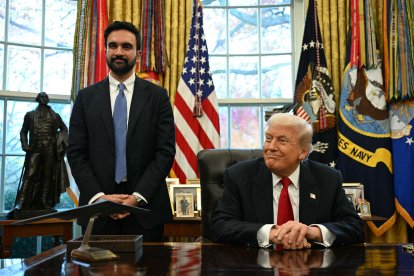 Zohran Mamdani junto a Donald Trump en la Casa Blanca/ Jim Watson