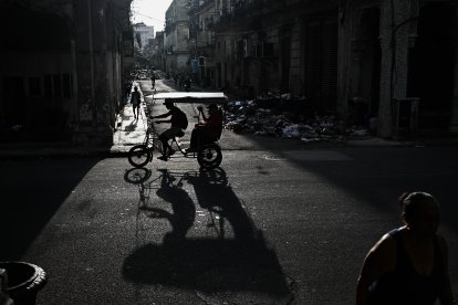 Una calle de La Habana en pleno apagón (Archivo)