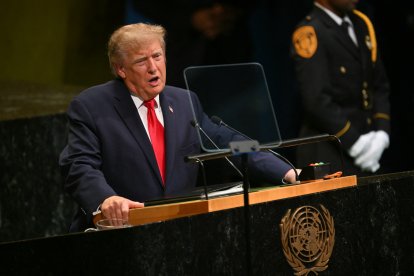 Presidente Donald Trump en la ONU