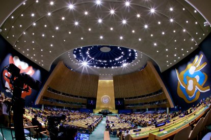 Asamblea General de las Naciones Unidas en la Sede de las Naciones Unidas en Nueva York