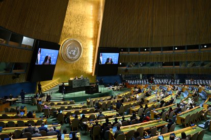 Mahmud Abbas se dirige a la 81.ª Asamblea General de las Naciones Unidas