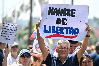 Imagen de una de las manifestaciones en Caracas
