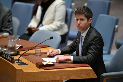 Sam Altman, CEO de OpenAI, en las Naciones Unidas