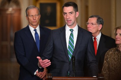 El senador estadounidense Tom Cotton, republicano de Arkansas.