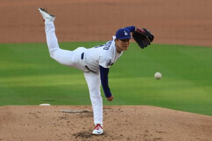Yoshinobu Yamamoto, pitcher estelar de los Dodgers.