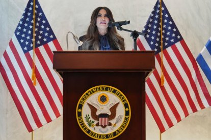 La embajadora de Estados Unidos en Grecia, Kimberly Guilfoyle, en una imagen de archivo