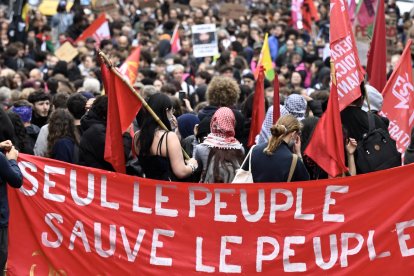 Protestas en Francia-Imagen de Archivo