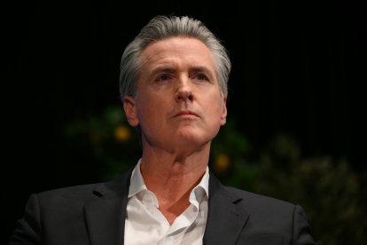 Gavin Newsom en Long Beach, California/ Patrick T. Fallon