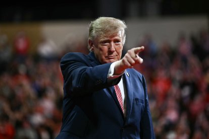 Donald Trump en Kansas/ Kent NISHIMURA / AFP)