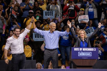 Abdul El-Sayed junto a Barack Obama/ Bill Pugliano