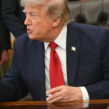 El presidente Trump en la Oficina Oval este 13 de julio de 2026.