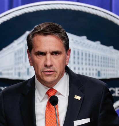 US Acting Attorney General Todd Blanche speaks during a news conference about the Trump administration's anti-fraud efforts at the Department of Justice headquarters in Washington, DC, on April 7, 2026. (Photo by Kent Nishimura / AFP)