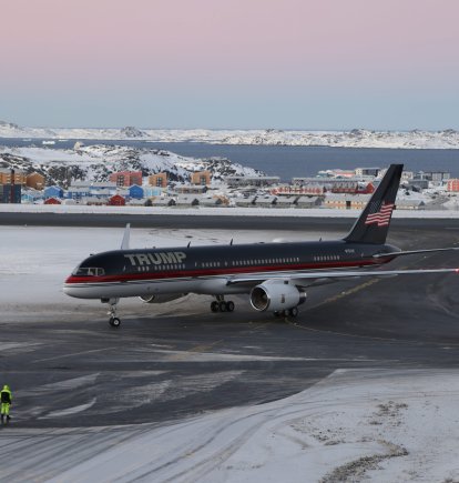 Avión de Trump en Groenlandia