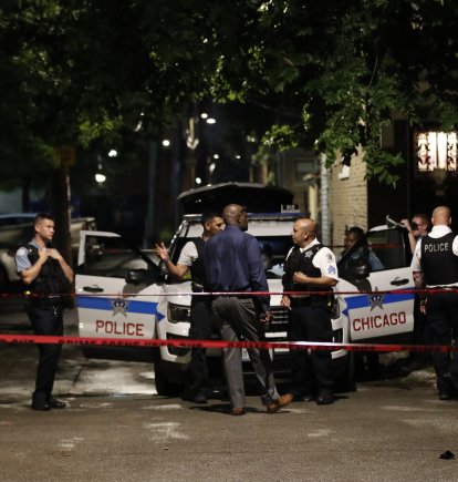 La policía de Chicago investiga un crimen (Imagen de archivo)