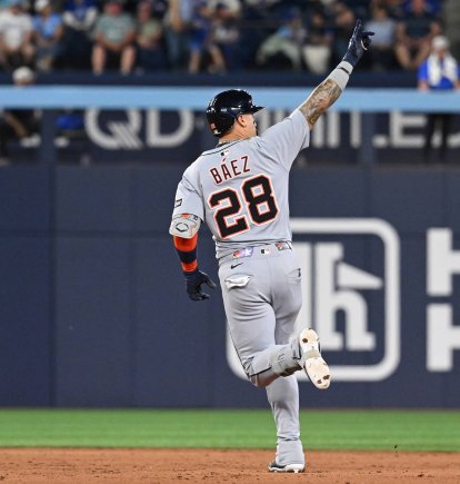 Javier Báez, de los Tigres de Detroit. Imagen de archivo