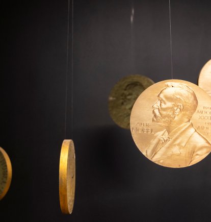 (ARCHIVO) Medallas oficiales del Premio Nobel