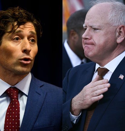 Jacob Frey y Tim Walz/ Stephen Maturen, Brendan Smialowski