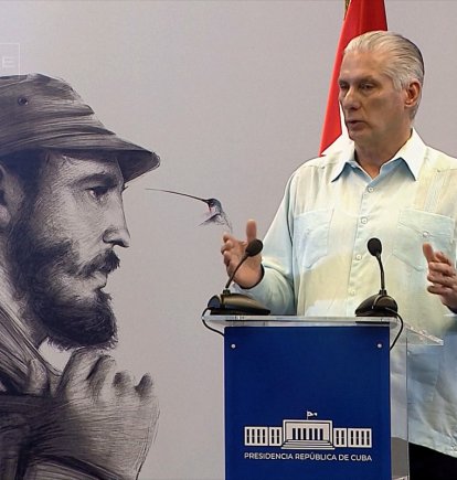 El dictador cubano Miguel Díaz-Canel
