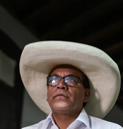 El candidato presidencial izquierdista Roberto Sanchez