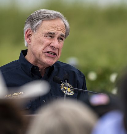 Greg Abbott en Pharr, Texas/ Sergio Flores