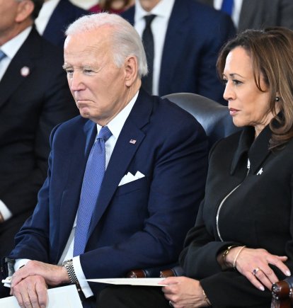 Joe Biden junto a Kamala Harris/ Saul Loeb