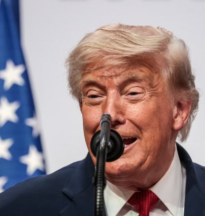 Donald Trump en Evian, Francia/ Dominika Zarzycka