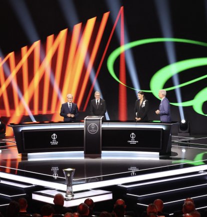 Ceremonia del sorteo de la fase de liga del torneo de fútbol UEFA Conference League 2026-2027