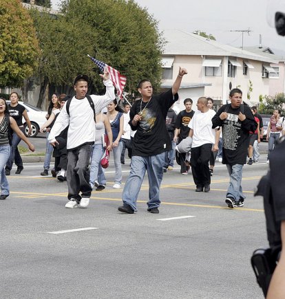 Estudiantes latinos protestan ante medidas de inmigración en EEUU (Archivo)
