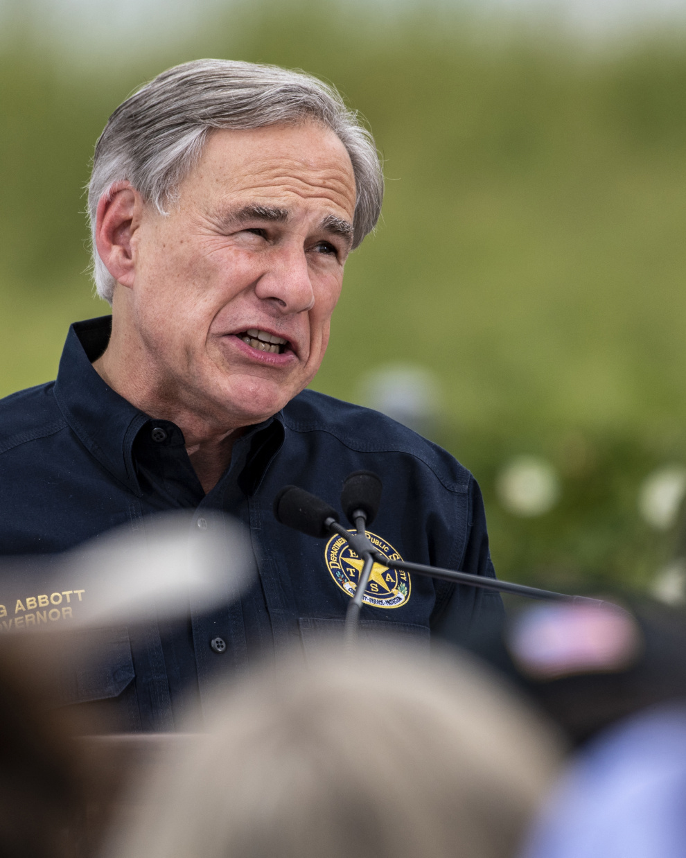Greg Abbott en Pharr, Texas/ Sergio Flores