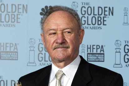 Actor Gene Hackman, at a Golden Globes gala