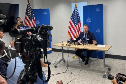 Comparecencia de prensa de Andrew Giuliani. Junio de 2026