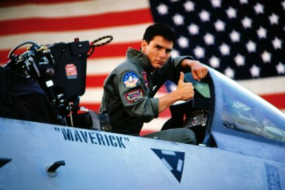 Tom Cruise en 'Top Gun', película de 1986.