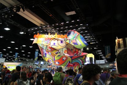 Image of the booth hosted by Nickelodeon at San Diego Comic-Con in 2014