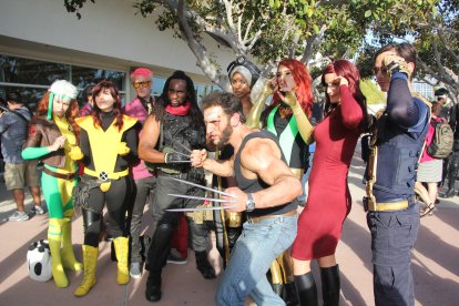 Cosplayers dressed as the X Men at San Diego Comic-Con in 2014