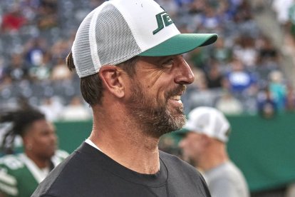 Aaron Rodgers, con los New York Jets