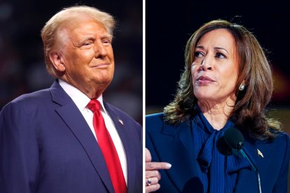Donald Trump and Kamala Harris