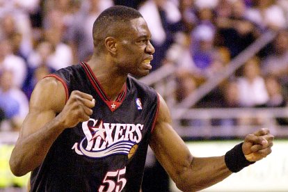 Dikembe Mutombo, during his time with the 76ers.