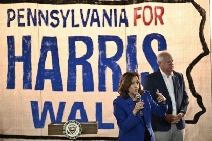 Kamala Harris, en Pensilvania