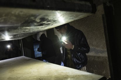 Prensa mecánica supuestamente utilizada para quebrar huesos