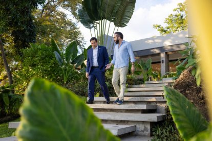 Marco Rubio and Nayib Bukele, meeting in El Salvador.