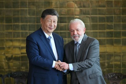 Presidents Xi Jinping and Lula da Silva, in a file image.