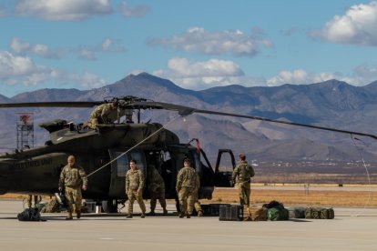 Un Black Hawk en Fort Huachuca