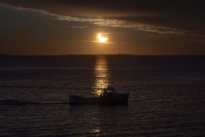 Eclipse solar parcial visto desde Halifax (Canadá)